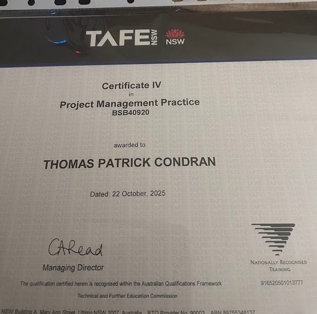 Certificate IV in Project Management, TAFE NSW
