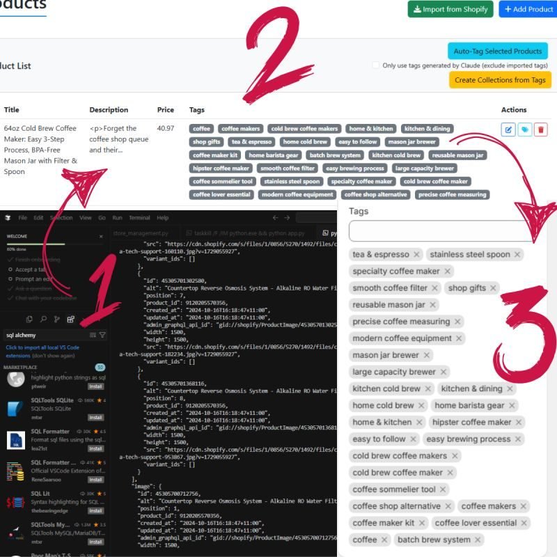 Shopify SEO Collection Manager tagging products